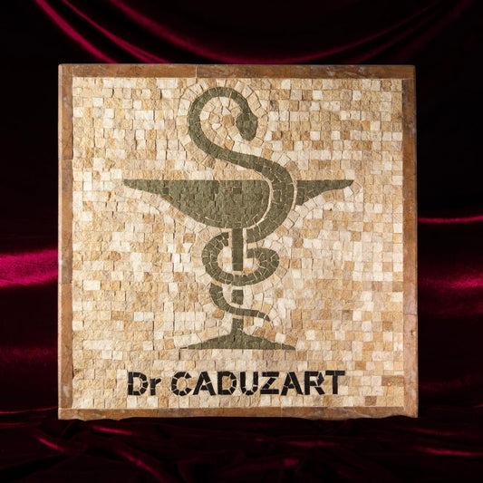 Stone Mosaic - Caduceus of Pharmacy 50x50