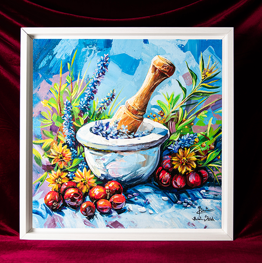 Tableau de Peinture - Pharmacie et Plantes Médicinales