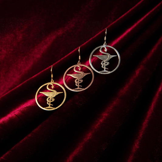 Earrings - The Pharmacy Caduceus
