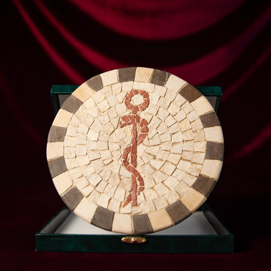 Mosaïque en Pierre - Médaillon de La Médecine Dentaire 20 cm