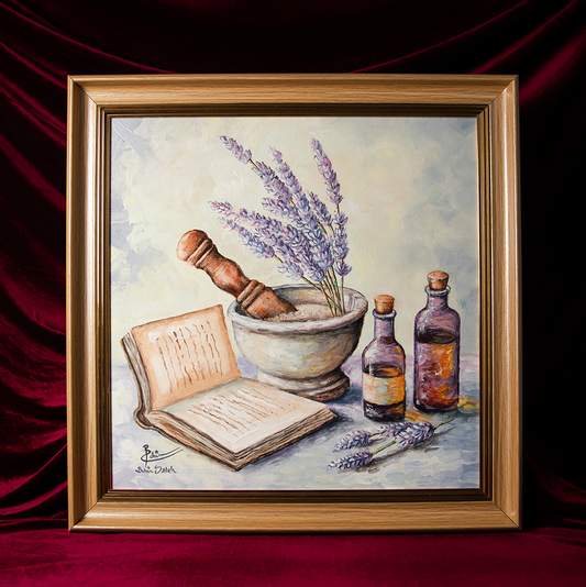 Tableau de Peinture - Le Pilon et Le Mortier en Pastel