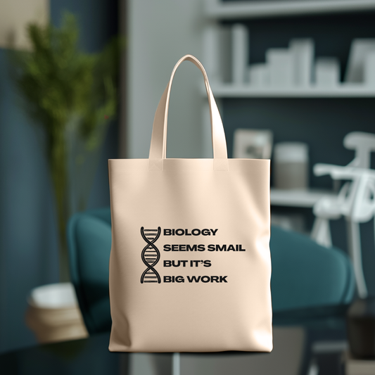 Tote Bag - La biologie, c'est petit mais c'est grand